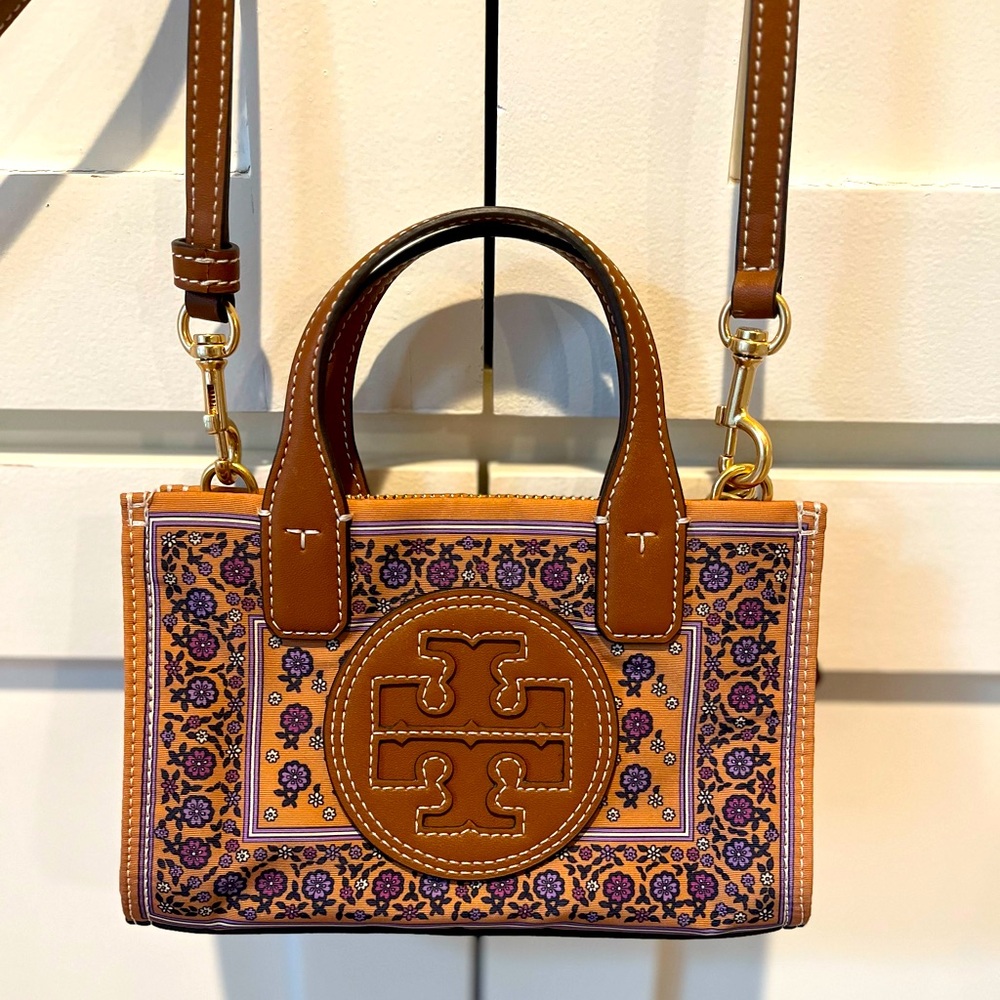 Tory Burch canvas mini tote bag